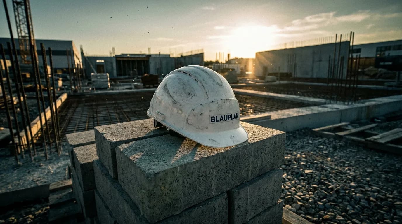 KI-Technologie in Blauplan